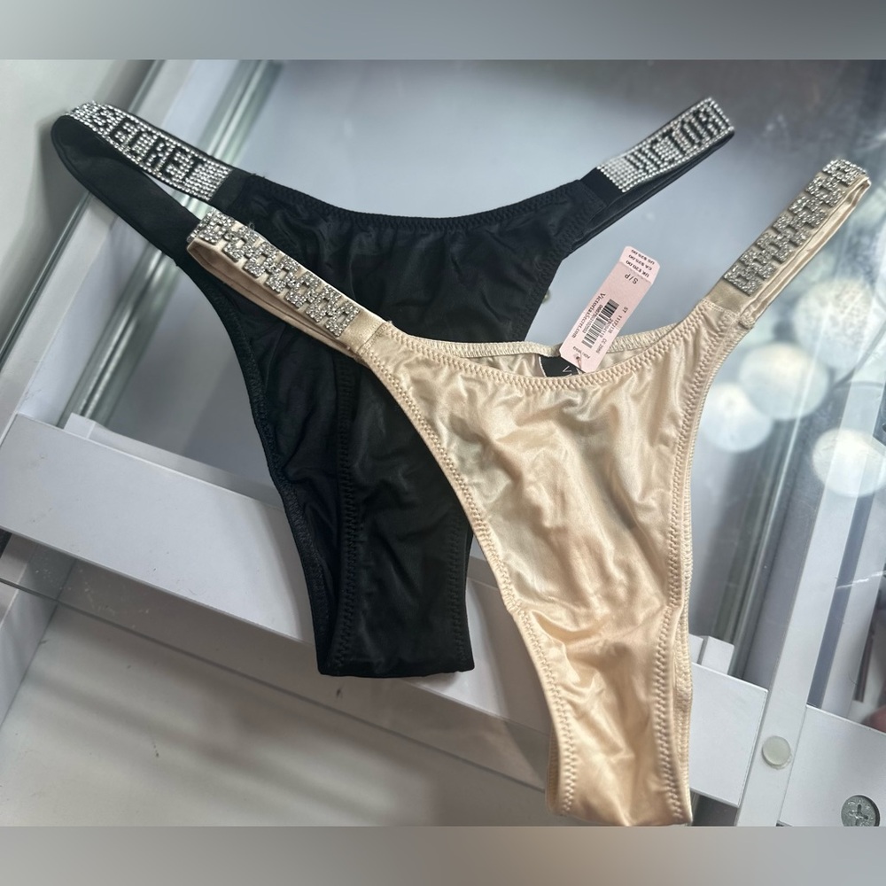 Victoria's Secret Shine Strap Very Sexy Underwear Bundle NWT SMALL(2)